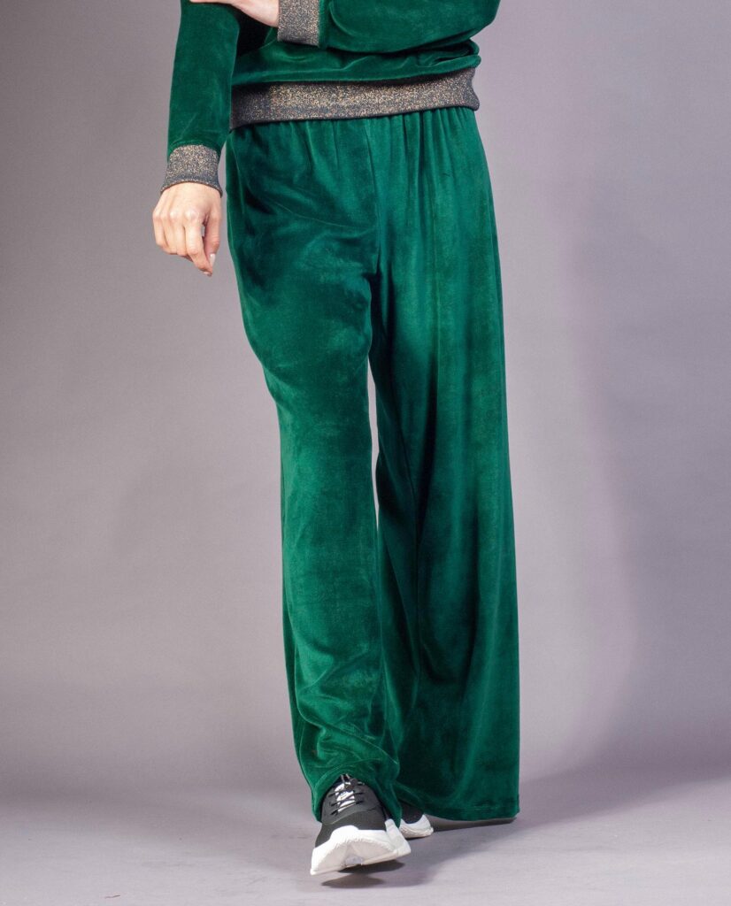 emerald velvet pants